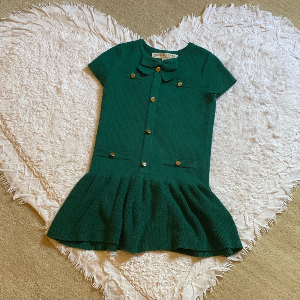 Hope and Henry 2T Green Dress
